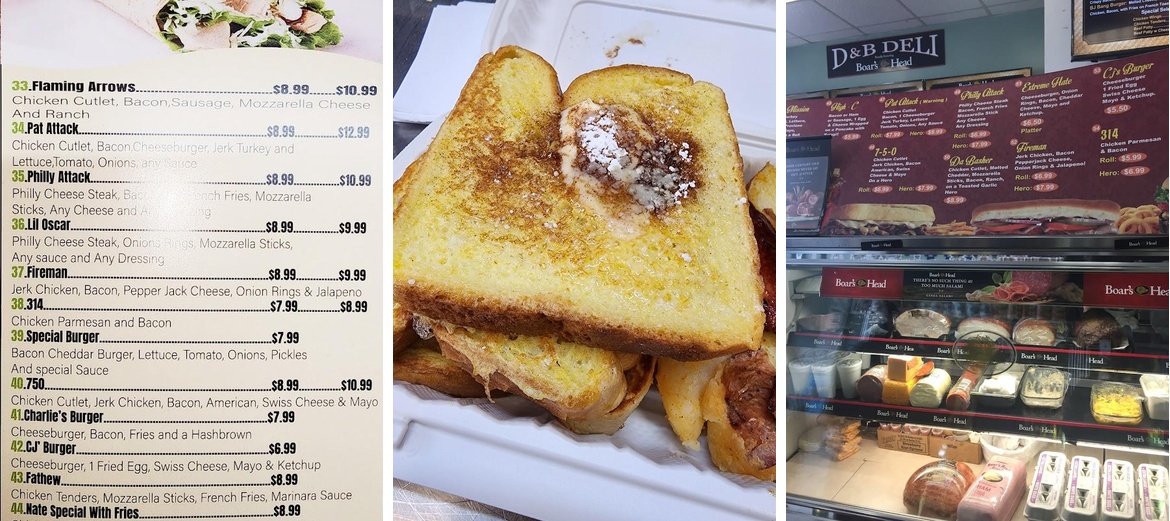 D&B Deli & Grocery Menu